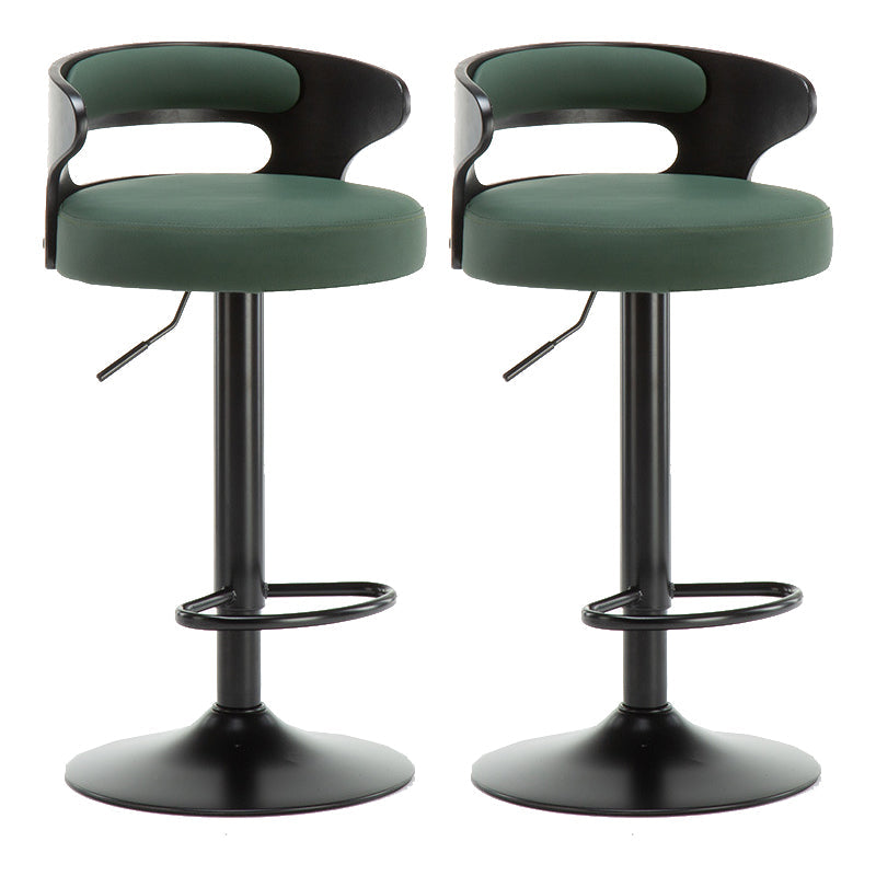 Swivel Adjustable Height Bar Stool Industrial Metal Bristol with Footrest