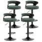 Swivel Adjustable Height Bar Stool Industrial Metal Bristol with Footrest
