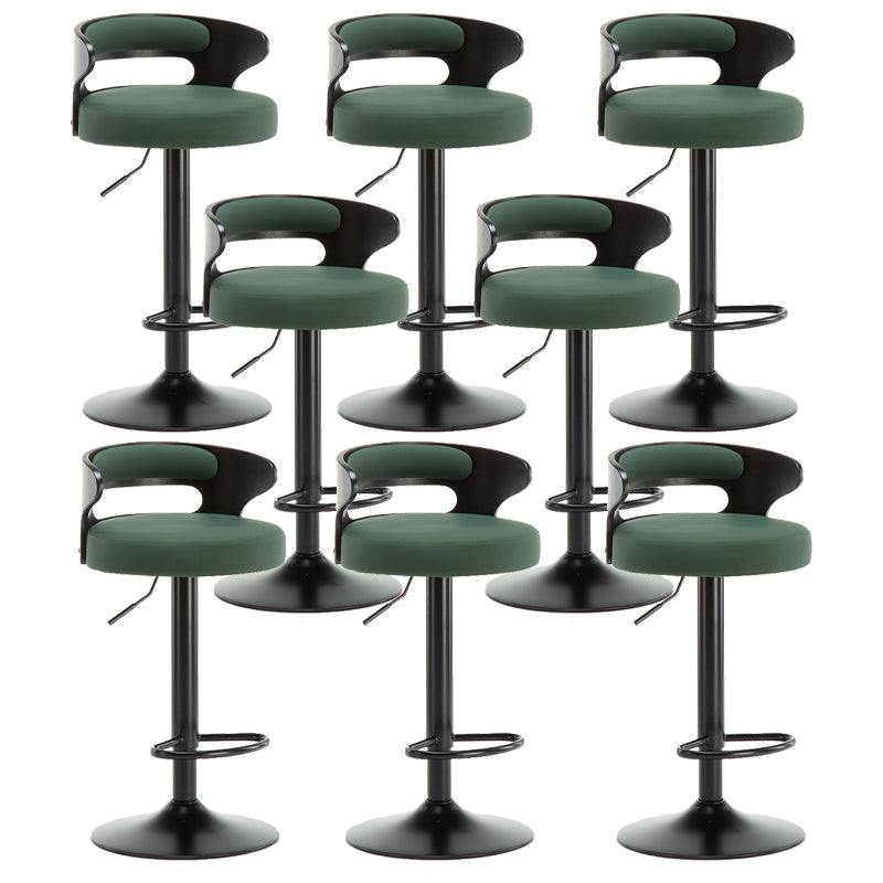 Swivel Adjustable Height Bar Stool Industrial Metal Bristol with Footrest