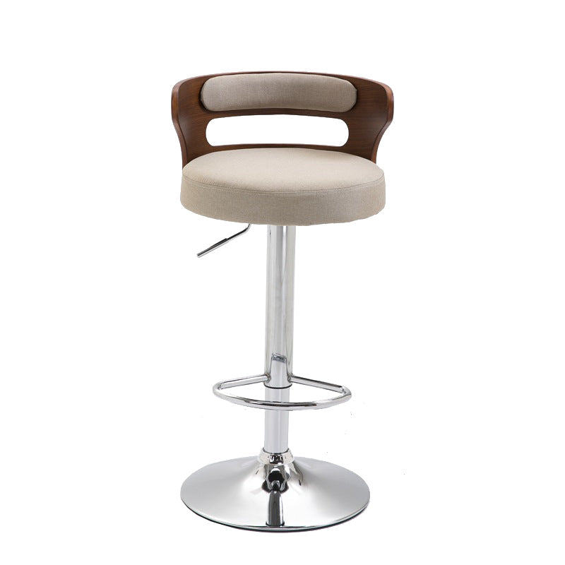 Swivel Adjustable Height Bar Stool Industrial Metal Bristol with Footrest