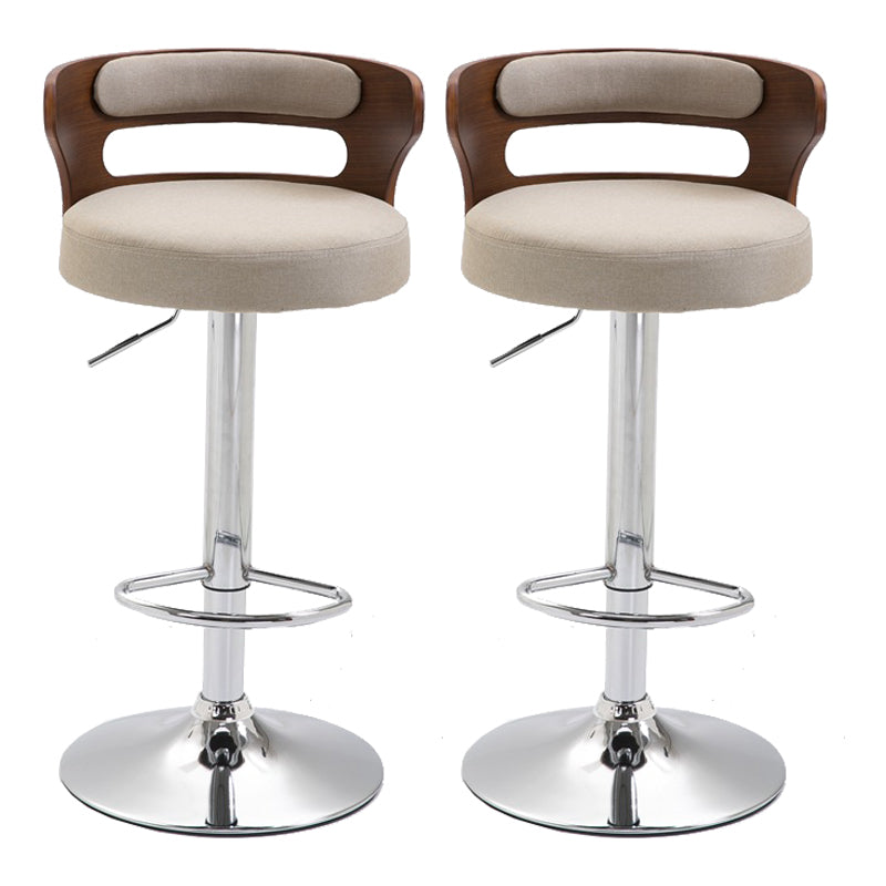 Swivel Adjustable Height Bar Stool Industrial Metal Bristol with Footrest