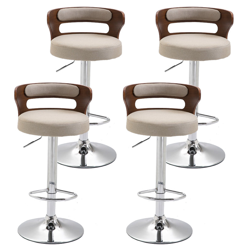 Swivel Adjustable Height Bar Stool Industrial Metal Bristol with Footrest