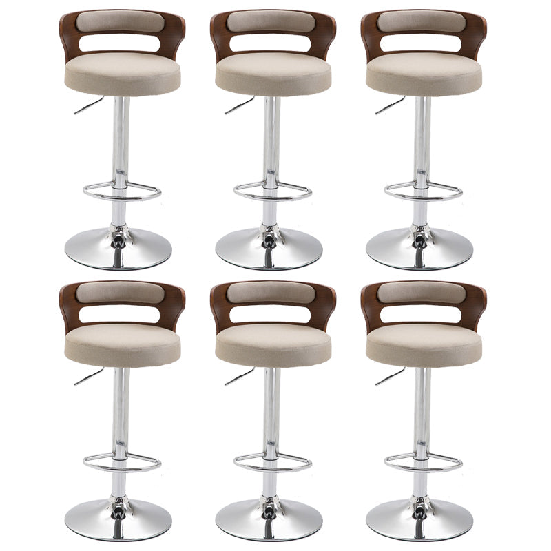 Swivel Adjustable Height Bar Stool Industrial Metal Bristol with Footrest