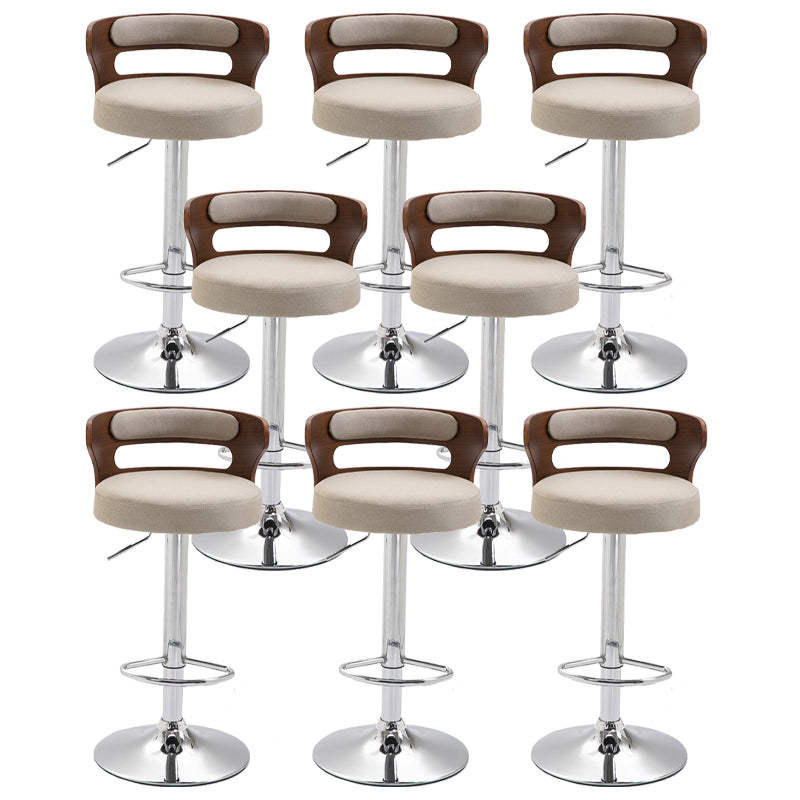 Swivel Adjustable Height Bar Stool Industrial Metal Bristol with Footrest