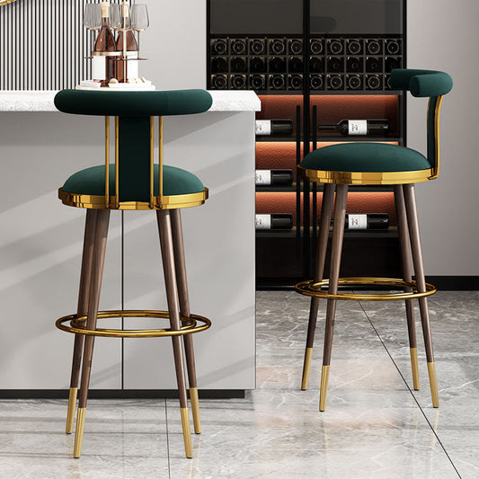 Contemporary Metal Bar Stool Footrest Counter Stool for Restaurant