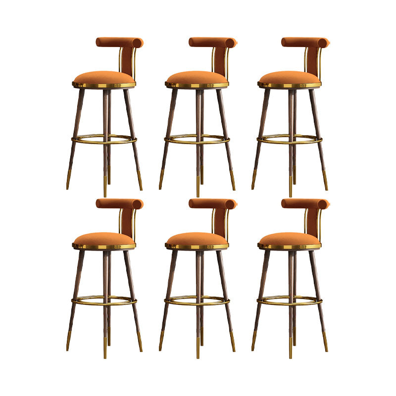 Contatore di sgabelli da barre da bar in metallo contemporaneo per il ristorante