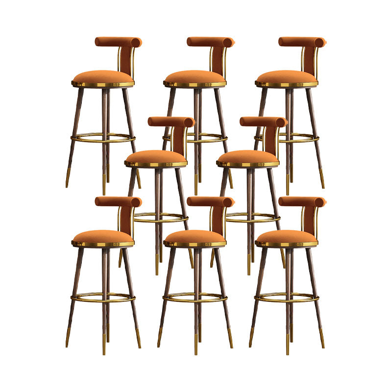 Contatore di sgabelli da barre da bar in metallo contemporaneo per il ristorante