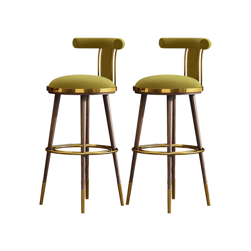 Contatore di sgabelli da barre da bar in metallo contemporaneo per il ristorante