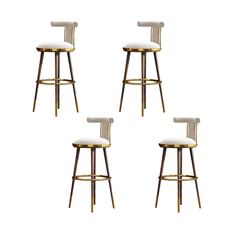 Contatore di sgabelli da barre da bar in metallo contemporaneo per il ristorante