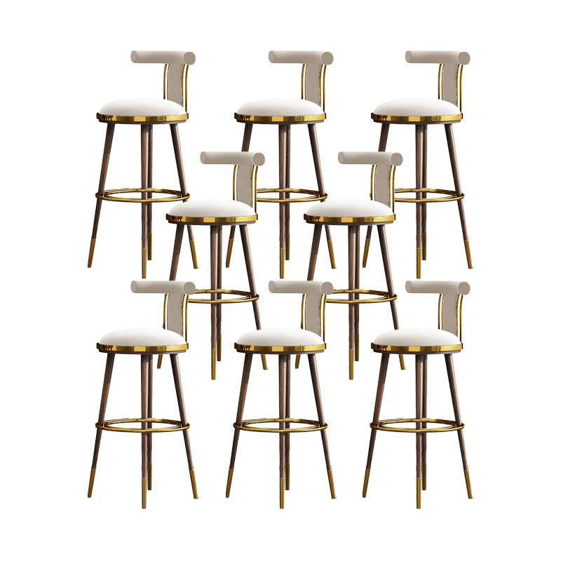 Contatore di sgabelli da barre da bar in metallo contemporaneo per il ristorante