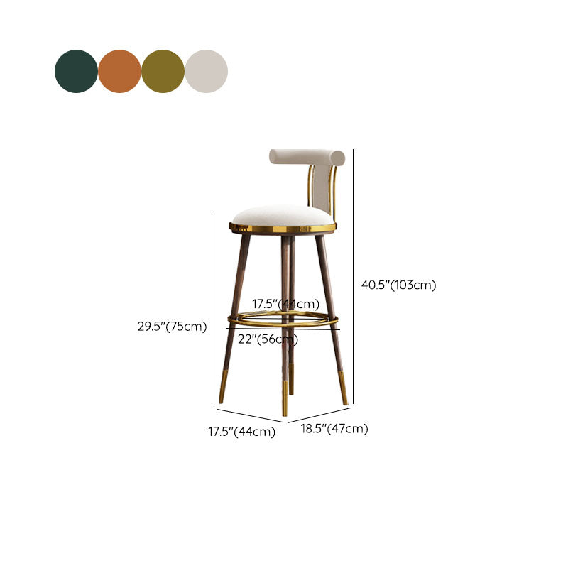 Contatore di sgabelli da barre da bar in metallo contemporaneo per il ristorante