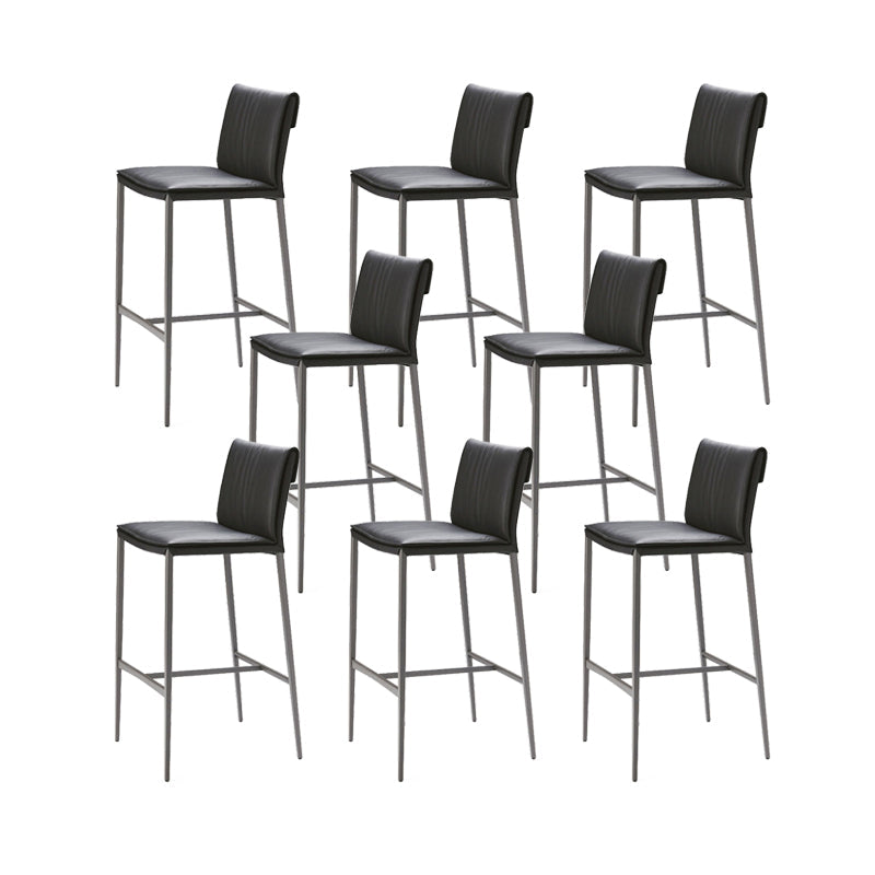 Taburete de barra de metal de estilo contemporáneo