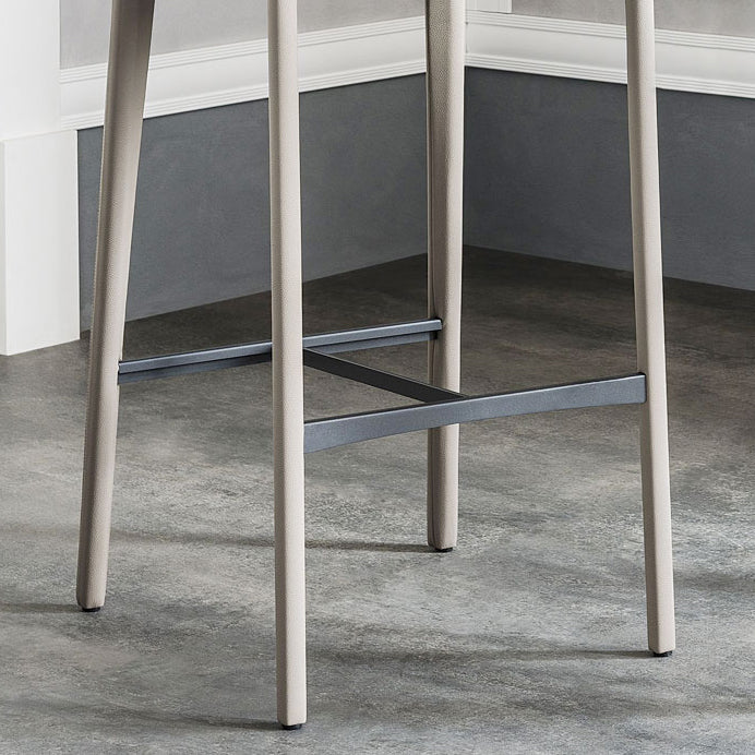 Taburete de barra de metal de estilo contemporáneo