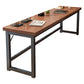 Rectangle Manufactured Wood Bistro Table Modern Pub Table with Metal Frame 47.2"L x 15.7"W x 41.3"H Without Chairs Clearhalo 'Bar Furniture' 'Bar Tables' 'bar_tables' 'furn' 'furn_bar_tables' 'Furniture' 'Kitchen & Dining Furniture' 7194065