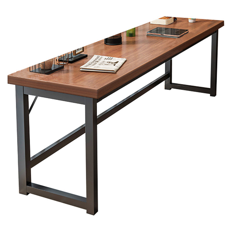 Rectangle Manufactured Wood Bistro Table Modern Pub Table with Metal Frame 47.2"L x 15.7"W x 41.3"H Without Chairs Clearhalo 'Bar Furniture' 'Bar Tables' 'bar_tables' 'furn' 'furn_bar_tables' 'Furniture' 'Kitchen & Dining Furniture' 7194065