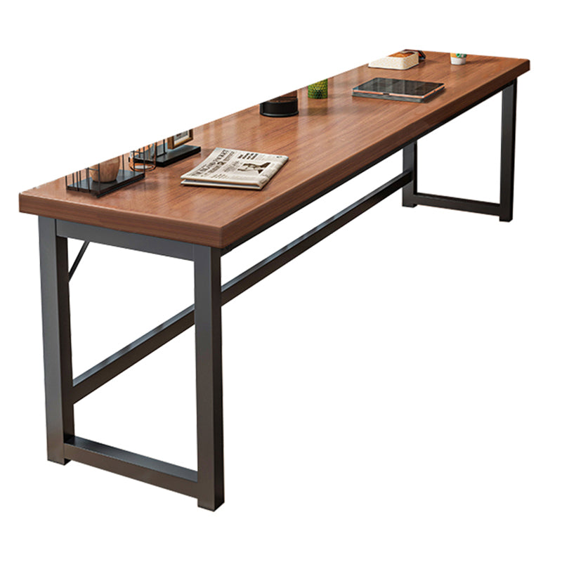 Rectangle Manufactured Wood Bistro Table Modern Pub Table with Metal Frame 55"L x 16"W x 30"H Without Chairs Clearhalo 'Bar Furniture' 'Bar Tables' 'bar_tables' 'furn' 'furn_bar_tables' 'Furniture' 'Kitchen & Dining Furniture' 7194067