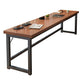 Rectangle Manufactured Wood Bistro Table Modern Pub Table with Metal Frame 55.1"L x 15.7"W x 41.3"H Without Chairs Clearhalo 'Bar Furniture' 'Bar Tables' 'bar_tables' 'furn' 'furn_bar_tables' 'Furniture' 'Kitchen & Dining Furniture' 7194069