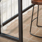 Rectangle Manufactured Wood Bistro Table Modern Pub Table with Metal Frame Clearhalo 'Bar Furniture' 'Bar Tables' 'bar_tables' 'furn' 'furn_bar_tables' 'Furniture' 'Kitchen & Dining Furniture' 7194070