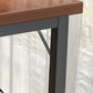 Rectangle Manufactured Wood Bistro Table Modern Pub Table with Metal Frame Clearhalo 'Bar Furniture' 'Bar Tables' 'bar_tables' 'furn' 'furn_bar_tables' 'Furniture' 'Kitchen & Dining Furniture' 7194074