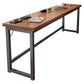 Rectangle Manufactured Wood Bistro Table Modern Pub Table with Metal Frame 70.9"L x 15.7"W x 41.3"H Without Chairs Clearhalo 'Bar Furniture' 'Bar Tables' 'bar_tables' 'furn' 'furn_bar_tables' 'Furniture' 'Kitchen & Dining Furniture' 7194077