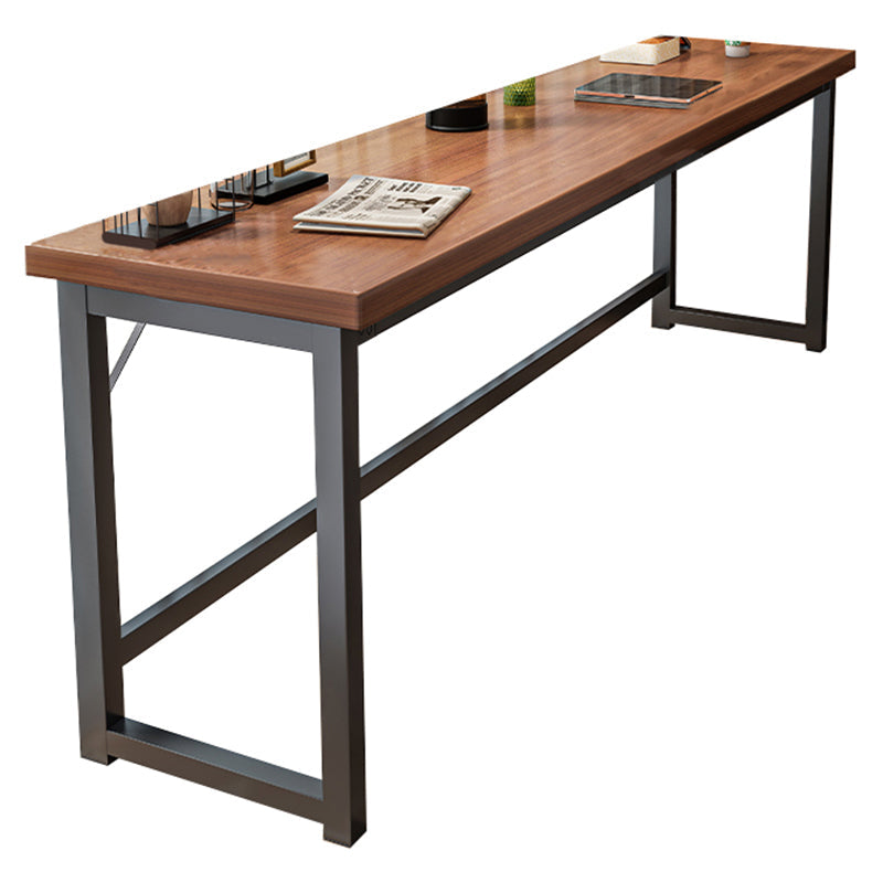 Rectangle Manufactured Wood Bistro Table Modern Pub Table with Metal Frame 70.9"L x 15.7"W x 41.3"H Without Chairs Clearhalo 'Bar Furniture' 'Bar Tables' 'bar_tables' 'furn' 'furn_bar_tables' 'Furniture' 'Kitchen & Dining Furniture' 7194077