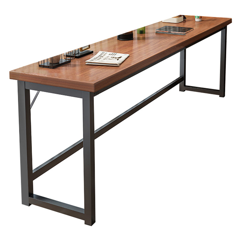 Rectangle Manufactured Wood Bistro Table Modern Pub Table with Metal Frame 78.7"L x 15.7"W x 29.5"H Without Chairs Clearhalo 'Bar Furniture' 'Bar Tables' 'bar_tables' 'furn' 'furn_bar_tables' 'Furniture' 'Kitchen & Dining Furniture' 7194078