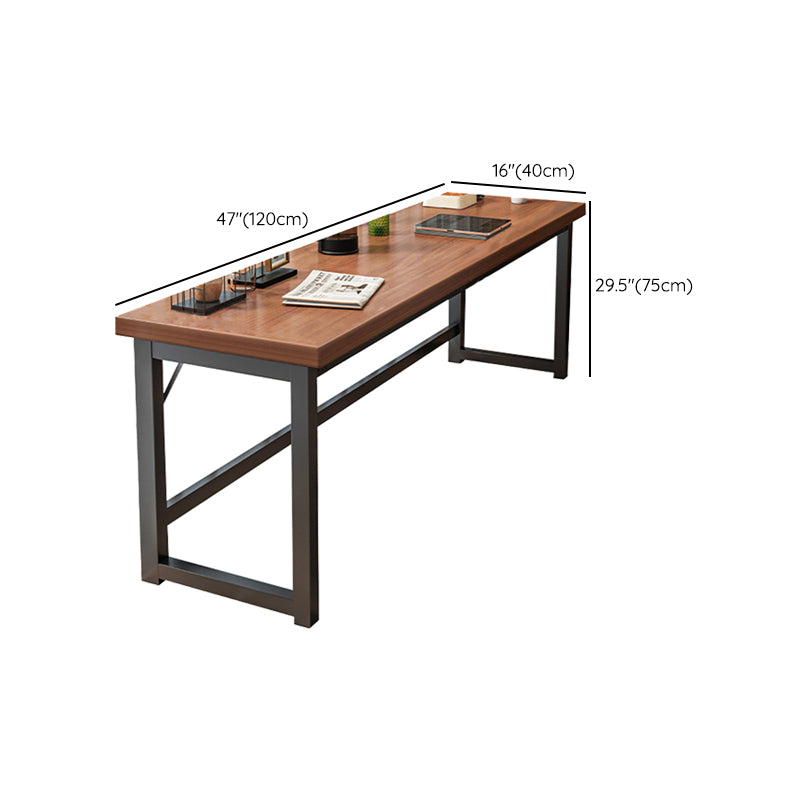 Rectangle Manufactured Wood Bistro Table Modern Pub Table with Metal Frame Clearhalo 'Bar Furniture' 'Bar Tables' 'bar_tables' 'furn' 'furn_bar_tables' 'Furniture' 'Kitchen & Dining Furniture' 7194079