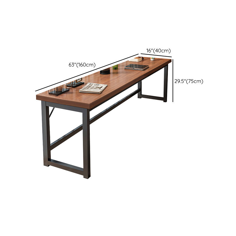 Rectangle Manufactured Wood Bistro Table Modern Pub Table with Metal Frame Clearhalo 'Bar Furniture' 'Bar Tables' 'bar_tables' 'furn' 'furn_bar_tables' 'Furniture' 'Kitchen & Dining Furniture' 7194081