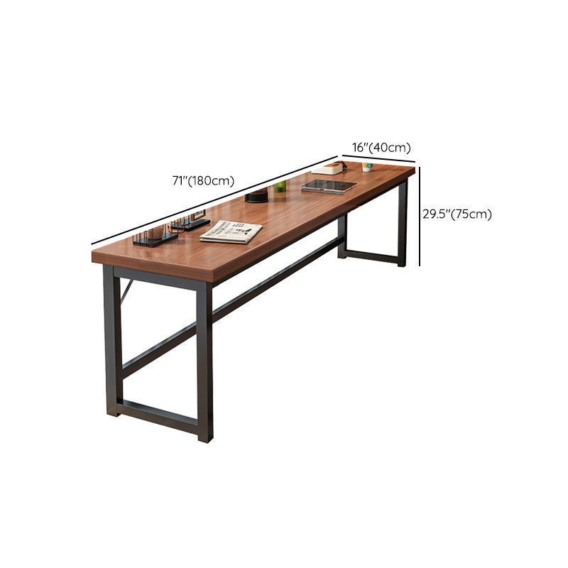 Rectangle Manufactured Wood Bistro Table Modern Pub Table with Metal Frame Clearhalo 'Bar Furniture' 'Bar Tables' 'bar_tables' 'furn' 'furn_bar_tables' 'Furniture' 'Kitchen & Dining Furniture' 7194082