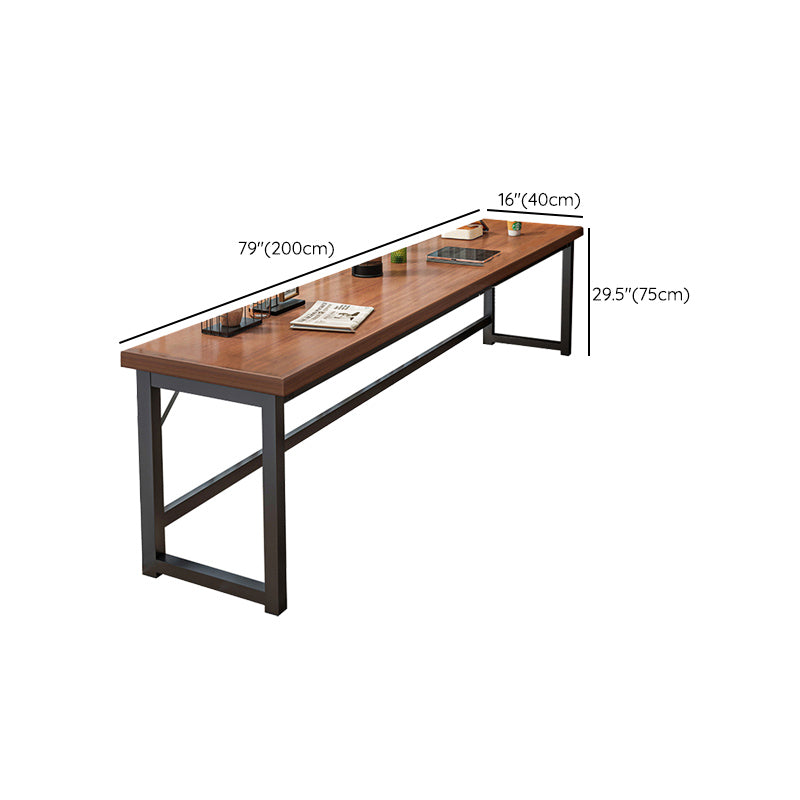 Rectangle Manufactured Wood Bistro Table Modern Pub Table with Metal Frame Clearhalo 'Bar Furniture' 'Bar Tables' 'bar_tables' 'furn' 'furn_bar_tables' 'Furniture' 'Kitchen & Dining Furniture' 7194083