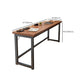 Rectangle Manufactured Wood Bistro Table Modern Pub Table with Metal Frame Clearhalo 'Bar Furniture' 'Bar Tables' 'bar_tables' 'furn' 'furn_bar_tables' 'Furniture' 'Kitchen & Dining Furniture' 7194084