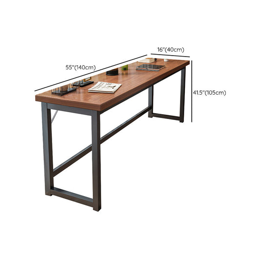 Rectangle Manufactured Wood Bistro Table Modern Pub Table with Metal Frame Clearhalo 'Bar Furniture' 'Bar Tables' 'bar_tables' 'furn' 'furn_bar_tables' 'Furniture' 'Kitchen & Dining Furniture' 7194085