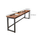 Rectangle Manufactured Wood Bistro Table Modern Pub Table with Metal Frame Clearhalo 'Bar Furniture' 'Bar Tables' 'bar_tables' 'furn' 'furn_bar_tables' 'Furniture' 'Kitchen & Dining Furniture' 7194087