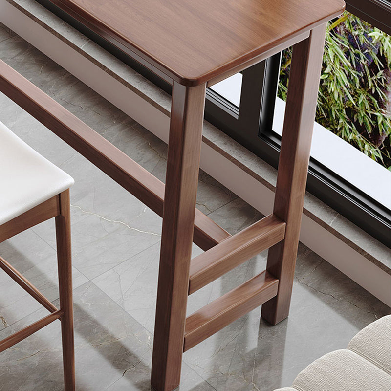 Modern Indoor Bar Stool Table Rectangle Wood Bar Dining Table Clearhalo 'Bar Furniture' 'Bar Tables' 'bar_tables' 'furn' 'furn_bar_tables' 'Furniture' 'Kitchen & Dining Furniture' 7194098