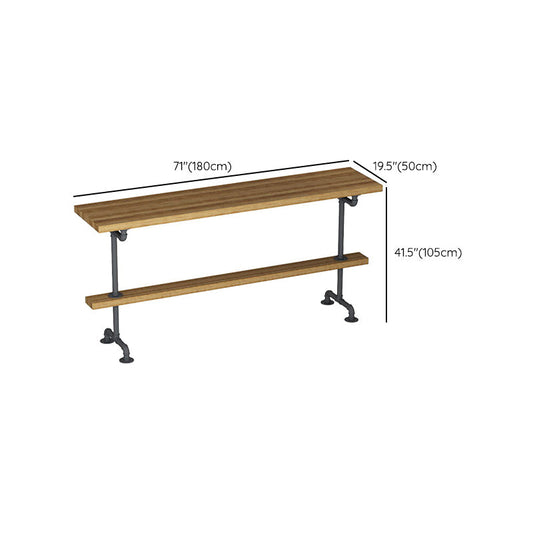 Industrie -Barhocker Tisch Metall und Holzbar für Innenräume