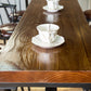 Table de tabouret de bar d'intérieur industriel, table de salle à manger en métal et bois