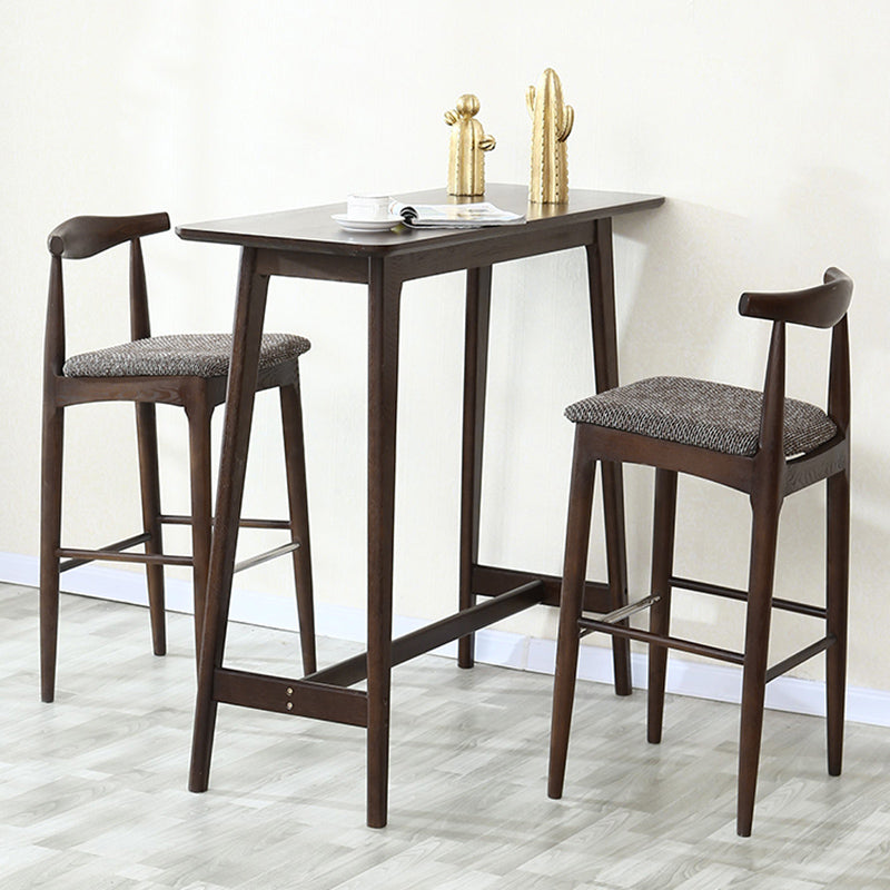 Modern Indoor Bar Dining Table Rectangle Wood Bar Stool Table Clearhalo 'Bar Furniture' 'Bar Tables' 'bar_tables' 'furn' 'furn_bar_tables' 'Furniture' 'Kitchen & Dining Furniture' 7194194