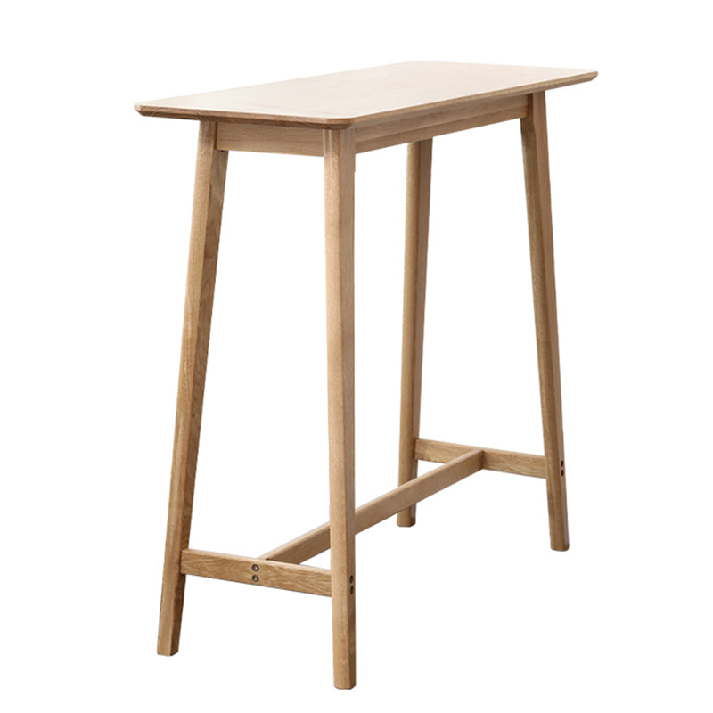 Modern Indoor Bar Dining Table Rectangle Wood Bar Stool Table Natural Without Chairs Clearhalo 'Bar Furniture' 'Bar Tables' 'bar_tables' 'furn' 'furn_bar_tables' 'Furniture' 'Kitchen & Dining Furniture' 7194197