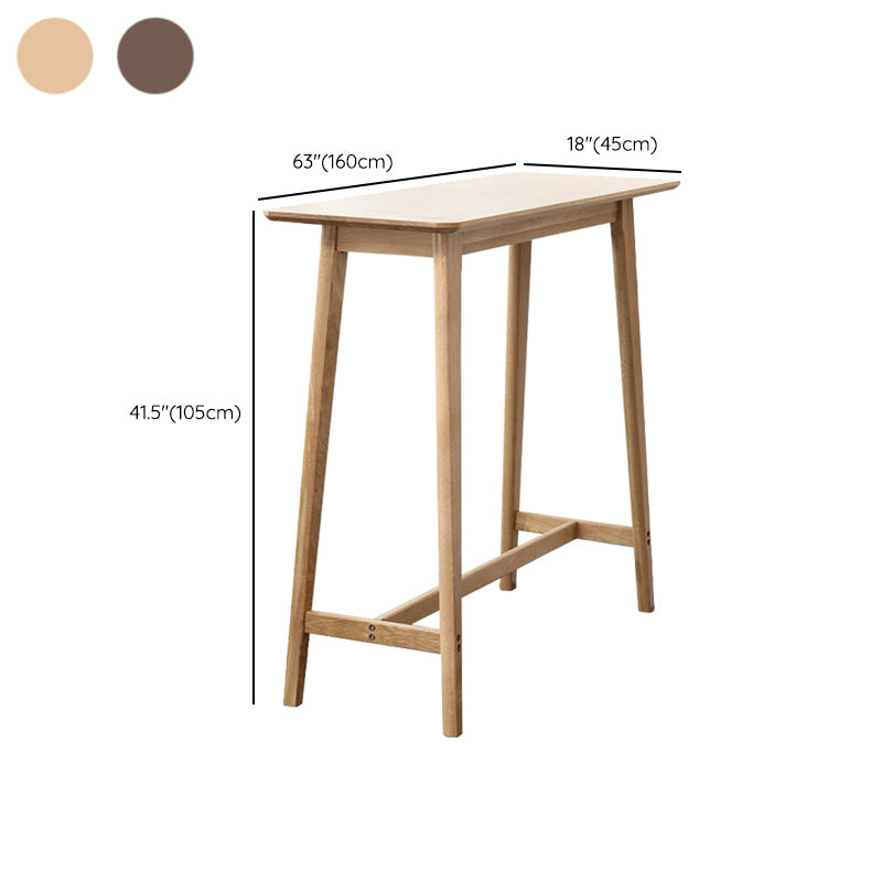 Modern Indoor Bar Dining Table Rectangle Wood Bar Stool Table Clearhalo 'Bar Furniture' 'Bar Tables' 'bar_tables' 'furn' 'furn_bar_tables' 'Furniture' 'Kitchen & Dining Furniture' 7194201