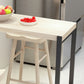 Rectangle Pine Wood Top Bistro Table Modern Pub Table with Metal Base Clearhalo 'Bar Furniture' 'Bar Tables' 'bar_tables' 'furn' 'furn_bar_tables' 'Furniture' 'Kitchen & Dining Furniture' 7194265