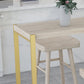 Rectangle Pine Wood Top Bistro Table Modern Pub Table with Metal Base Clearhalo 'Bar Furniture' 'Bar Tables' 'bar_tables' 'furn' 'furn_bar_tables' 'Furniture' 'Kitchen & Dining Furniture' 7194266
