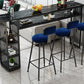 Glam Indoor Bar Eettafel Rechthoekige barkruktafel met opbergruimte