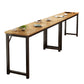 Contemporary Pub Table with Metal Frame Matte Finish Faux Wood Top Bar Table Clearhalo 'Bar Furniture' 'Bar Tables' 'bar_tables' 'furn' 'furn_bar_tables' 'Furniture' 'Kitchen & Dining Furniture' 7194348