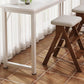 Contemporary Pub Table with Metal Frame Matte Finish Faux Wood Top Bar Table Clearhalo 'Bar Furniture' 'Bar Tables' 'bar_tables' 'furn' 'furn_bar_tables' 'Furniture' 'Kitchen & Dining Furniture' 7194350