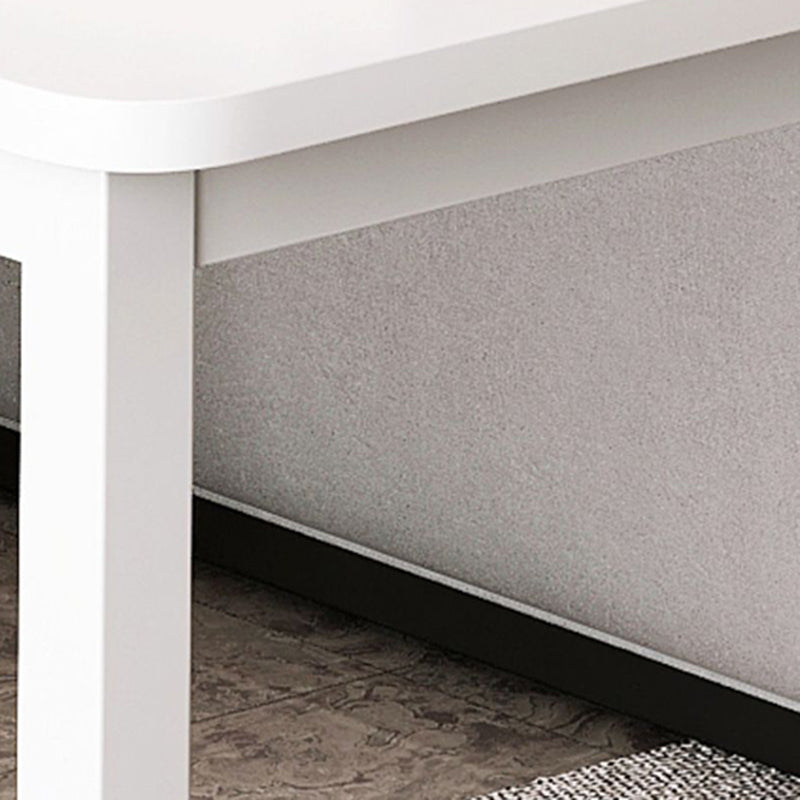 Contemporary Pub Table with Metal Frame Matte Finish Faux Wood Top Bar Table Clearhalo 'Bar Furniture' 'Bar Tables' 'bar_tables' 'furn' 'furn_bar_tables' 'Furniture' 'Kitchen & Dining Furniture' 7194351