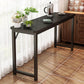 Contemporary Pub Table with Metal Frame Matte Finish Faux Wood Top Bar Table Clearhalo 'Bar Furniture' 'Bar Tables' 'bar_tables' 'furn' 'furn_bar_tables' 'Furniture' 'Kitchen & Dining Furniture' 7194357