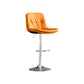 Contemporary Metal Legs Bar Stools Faux Leather Indoor Counter Chair