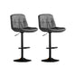 Contemporary Metal Legs Bar Stools Faux Leather Indoor Counter Chair