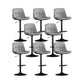 Contemporary Metal Legs Bar Stools Faux Leather Indoor Counter Chair