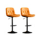 Contemporary Metal Legs Bar Stools Faux Leather Indoor Counter Chair